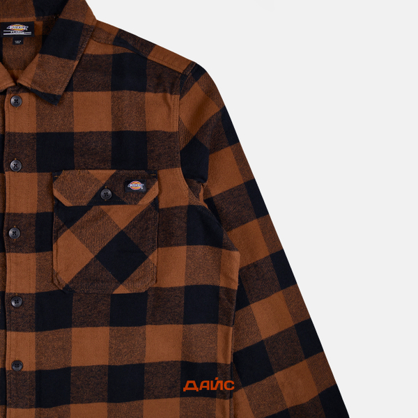 Рубашка мужская Dickies Sacramento Long Sleeve Shirt артикул:WLR23WCK - купить в магазине Дайс