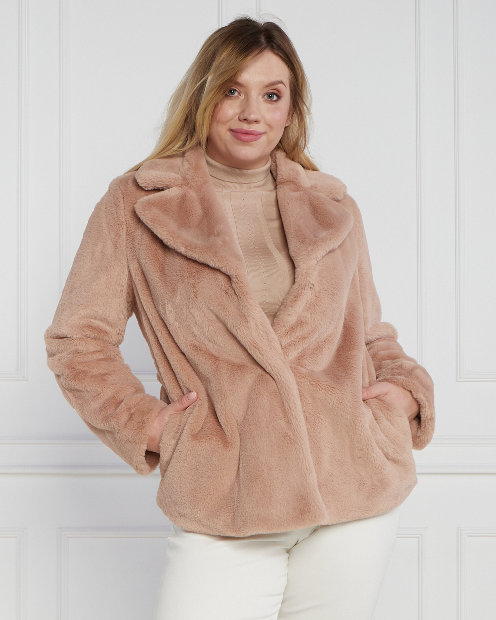 Шубка plus size Persona by Marina Rinaldi - нюд(1454032)