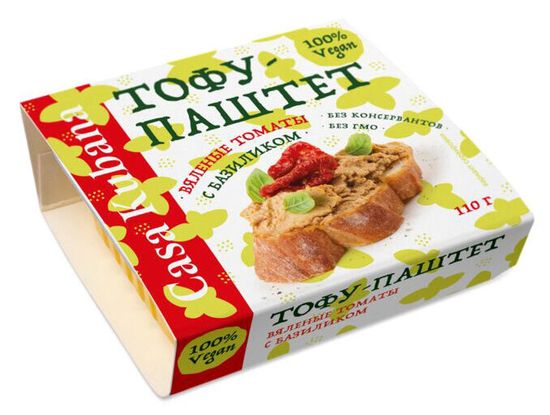 Тофу-Паштет "Вяленый томат с базиликом" 110г
