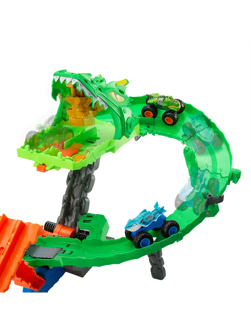 Игровой набор Hot Wheels Monster Trucks «Уничтожение Дракона» JFR06 | Hot Wheels Monster Trucks Dragon Demolition 4+
