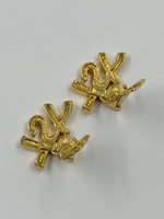 Клипсы с сердечками YSL