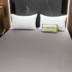 Простынь на резинке Страйп Сатин Однотонный 100% хлопок RR1CT030