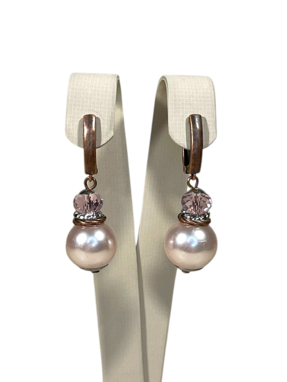 Комплект колье и серьги муранское стекло