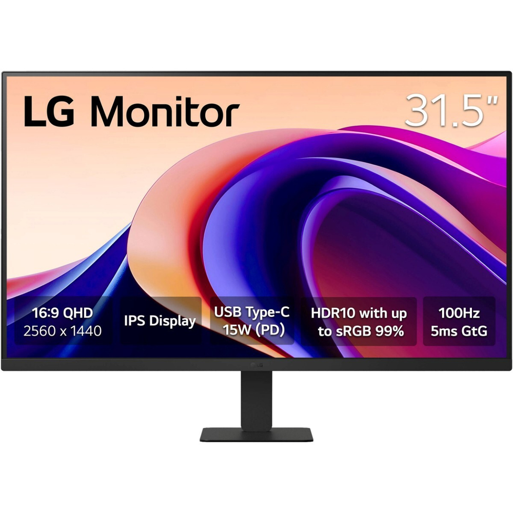 МОНИТОР 32" LG 32U631A-B Black (IPS, QHD 2560x1440, 100Hz, 5 ms)
