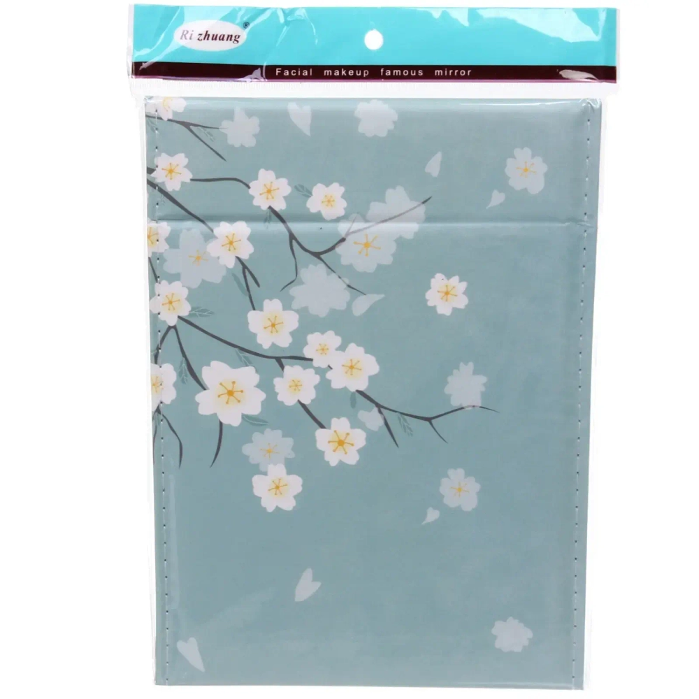 Зеркало косметическое складное «ФОРТУНА БРИ», микс 4 дизайна, сакура, 20*27,5см