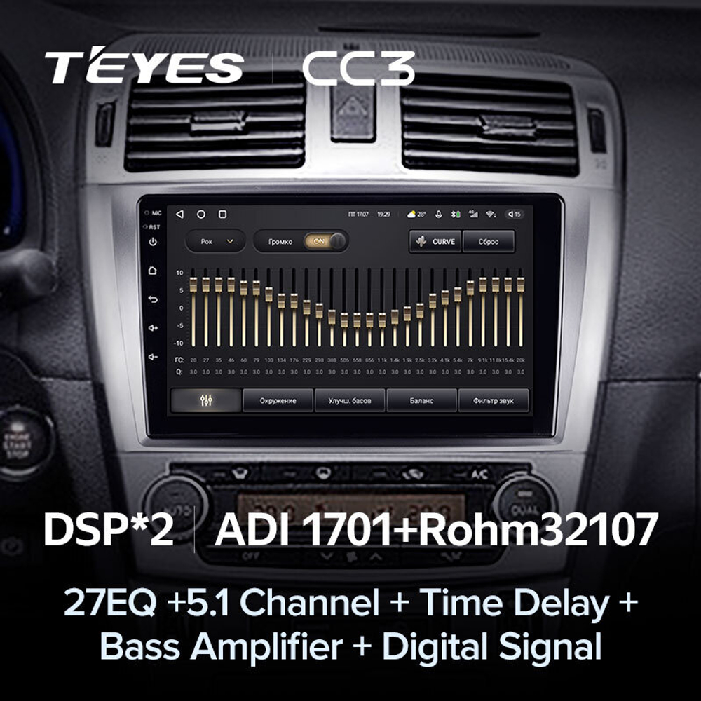 Teyes CC3 9" для Toyota Avensis 2008-2015