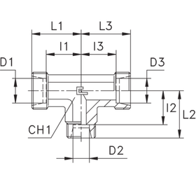Соединение PRT DL08 12 08 (корпус)