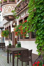 Стол пластиковый Siesta Contract Ares 80, коричневый