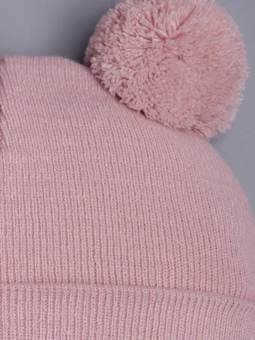Шапка для девочки осенняя с помпоном