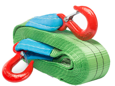 Буксир текстильный ленточный 8,0 т 5,0 м (крюк-крюк)