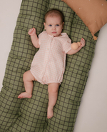 Боди из муслина (клетка розовая)