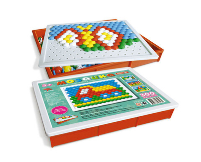 Мозаика (диаметр 13мм/300 деталей), прямоугольная коробка 01021