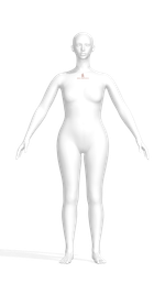 3D аватар манекена Моника