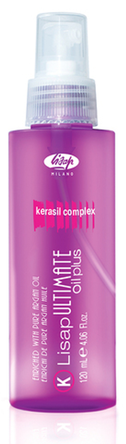 Ultimate Масло для выпрямления вьющихся волос «Lisap Ultimate Keratin Oil Plus» (120 мл)