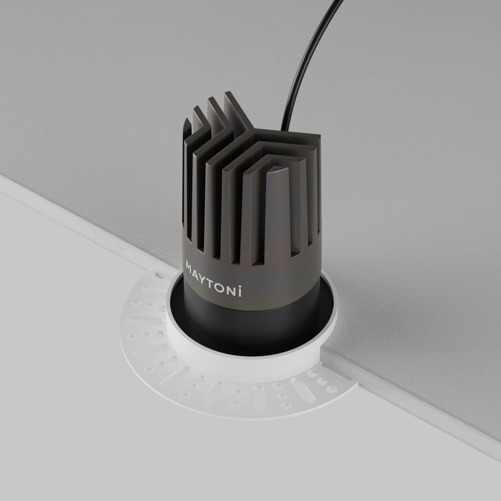 Светильник встраиваемый светодиодный Maytoni   DL121-15W-3K-TRS-B