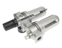 Блок подготовки воздуха (лубрикатор,осушитель) 1/2" металл. переключ. 215PSI 3000л/мин. 150 мл JTC