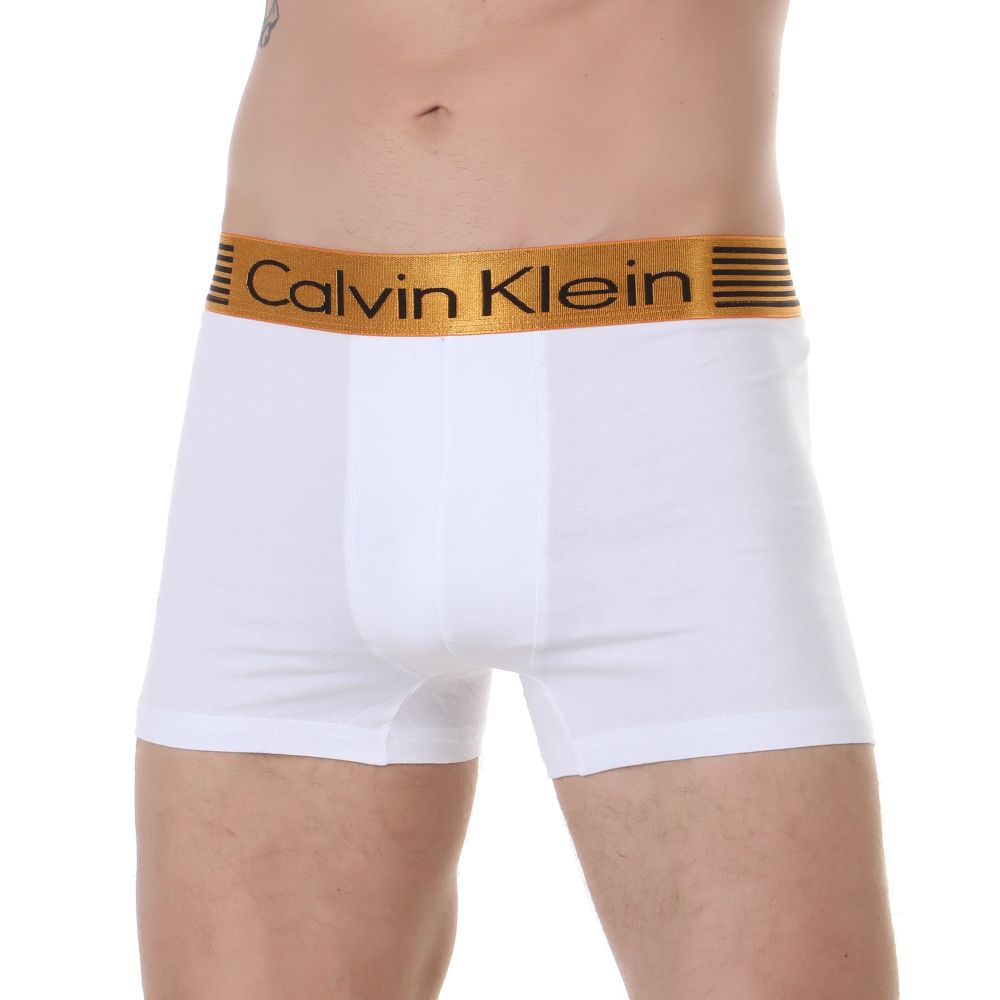 Мужские трусы боксеры набор 3в1 (серые, белые, черные) Calvin Klein