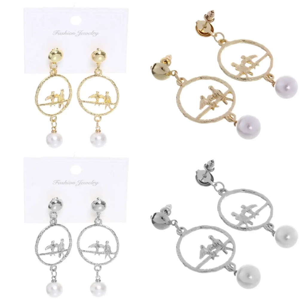 Серьги из гиппоалергенного сплава «ЭКЛАТТО», цвет серебро и золото, 5,5см