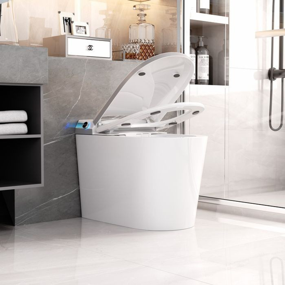 Унитаз приставной Grossman Smart GR-PR-5702 (580х380х460) белый, выпуск в стену, 1 место