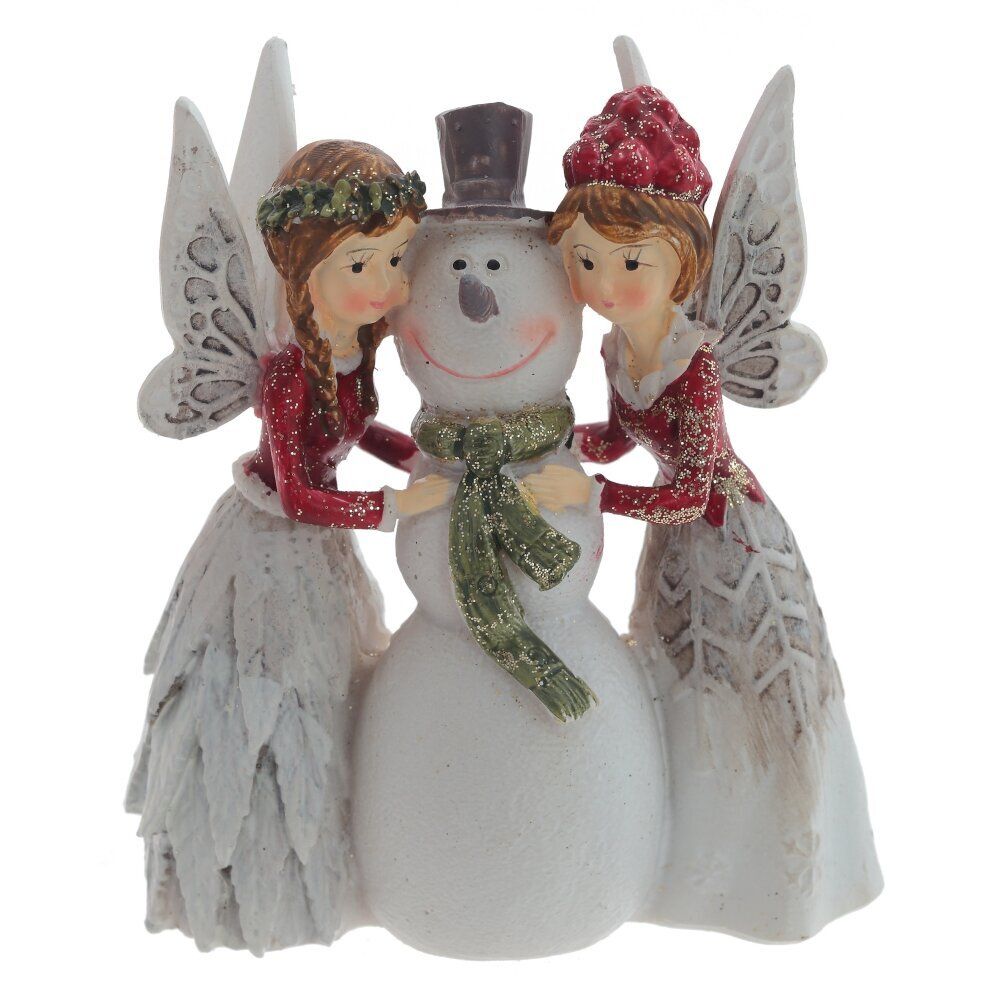 GAEM Фигурка декоративная "Феи и снеговик", L9 W4 H10 см