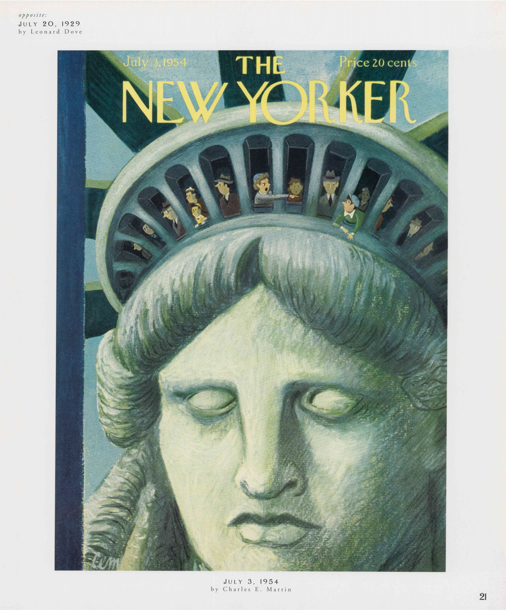Постер журнала The New Yorker 03-07-1954, односторонний