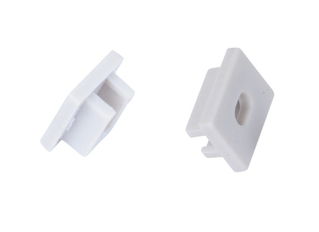 Боковая заглушка с отверстием для профиля DN18510 Цвет:Серый, Серия:DN8ALE