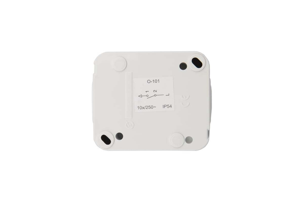 Одноклавишный выключатель KRANZ Mini OG IP54, о/у, белый KR-78-0601