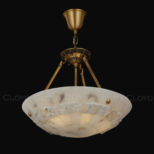 Люстра Cloyd TELEMACH C5 / Ø50 см - алебастр - латунь (арт.12346)