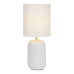 Настольная лампа Rivoli Ramona 7041-501 1 * Е14 40 Вт керамика белая с абажуром