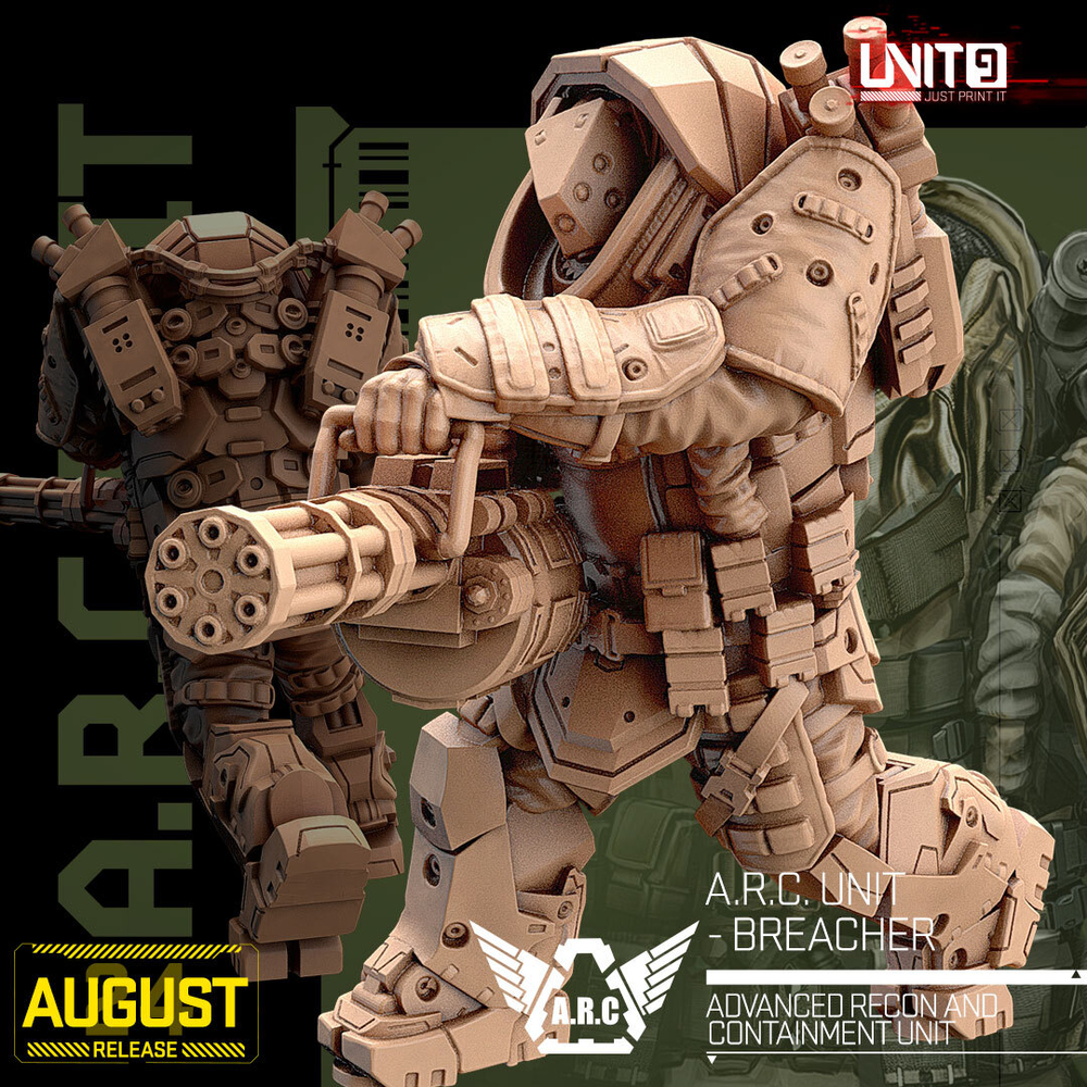 Подразделение штурмовиков АРС Cyberpunk - A.R.C. Unit - Stormtroopers 32mm Миниатюры
