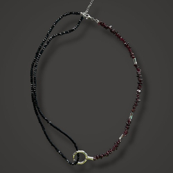 Ожерелье. Линейно-эмоционально. Гранат