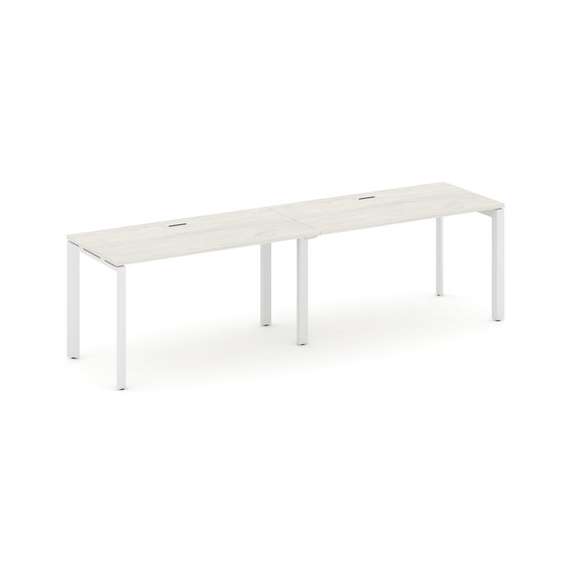 Style Project Рабочая станция односторонняя SN-59P.ORS-012 Дуб Наварра/Металл Белый/Белый Заглушка 2