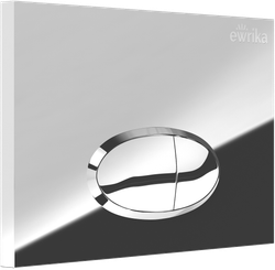 Кнопка смыва для унитаза EWRIKA 0051 пластик, цвет хром