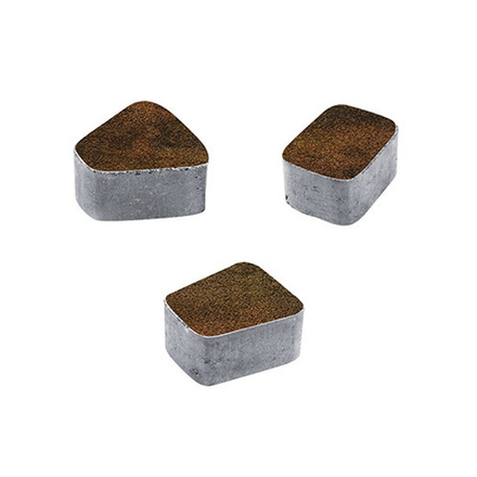 Тротуарная плитка КЛАССИКО (круг) - Листопад гранит Саванна, комплект из 3 видов плит