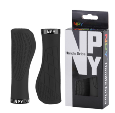 Грипсы эргономичные NPY-S133 черные с черным метал. зажимам 22*130мм