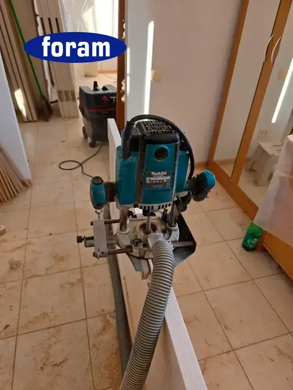 Фреза для врезки замков, FORAM, 16 х 130 мм, хвостовик 12 мм