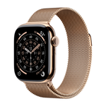 Умные часы Apple Watch Series 11 GPS + Cellular, 42mm, Gold Titanium Case with Gold Milanese Loop (MF8Y4)
