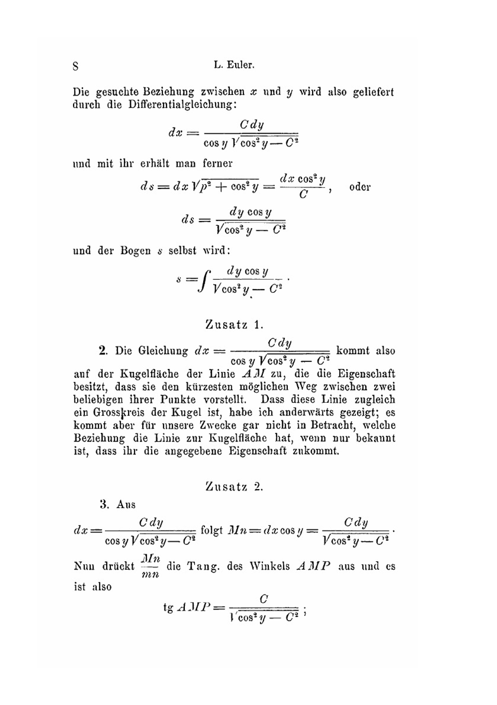 Zwei Abhandlungen über sphärische Trigonometrie. Grundzüge der sphärischen Trigonometrie und Allgemeine sphärische Trigonometrie, 1753 und 1779. | Leonhard Euler