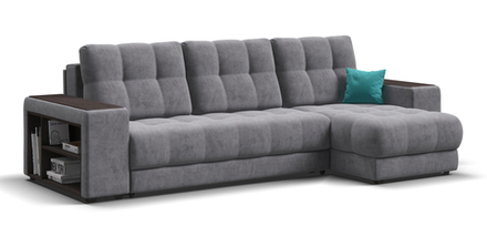 Угловой диван Босс ХЛ Велюр Роял агат