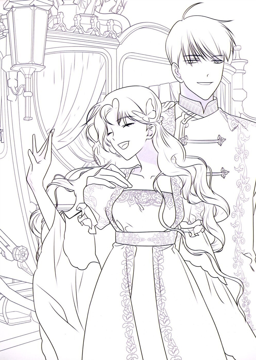 Your Throne. Korean Webtoon. Coloring Book