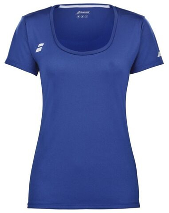 Женская футболка Babolat Play Теннисная кепка Sleeve Top Women - содалит синий