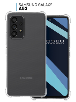 Чехол ROSCO для Samsung Galaxy A53 оптом (арт. SS-A53-HARD-TPU-TRANSPARENT)