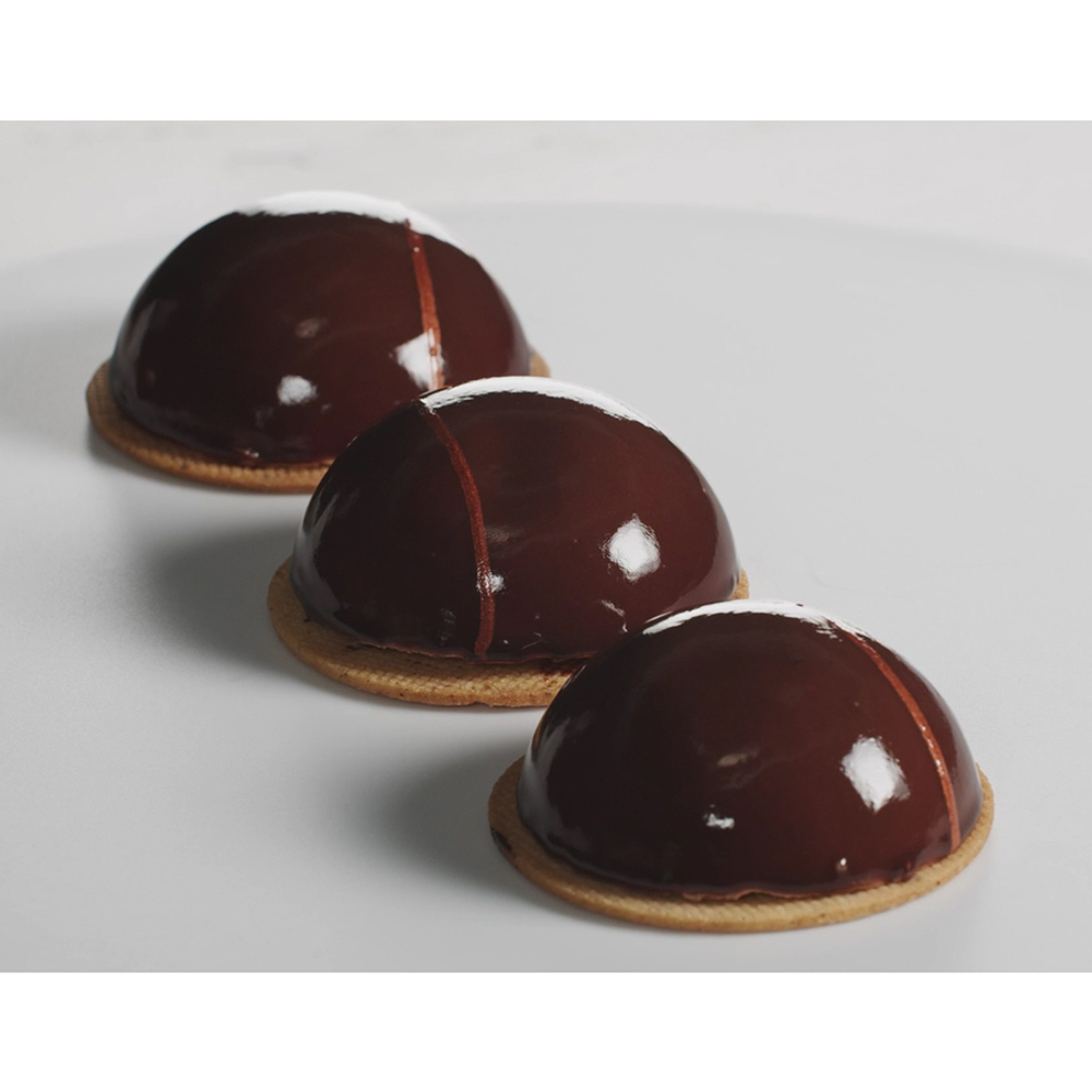 Форма силиконовая для приготовления пирожных half sphere, 18х34 см