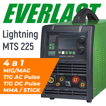 Сварочный полуавтомат Lightning MTS 225 (MIG/TIG/STICK), Everlast