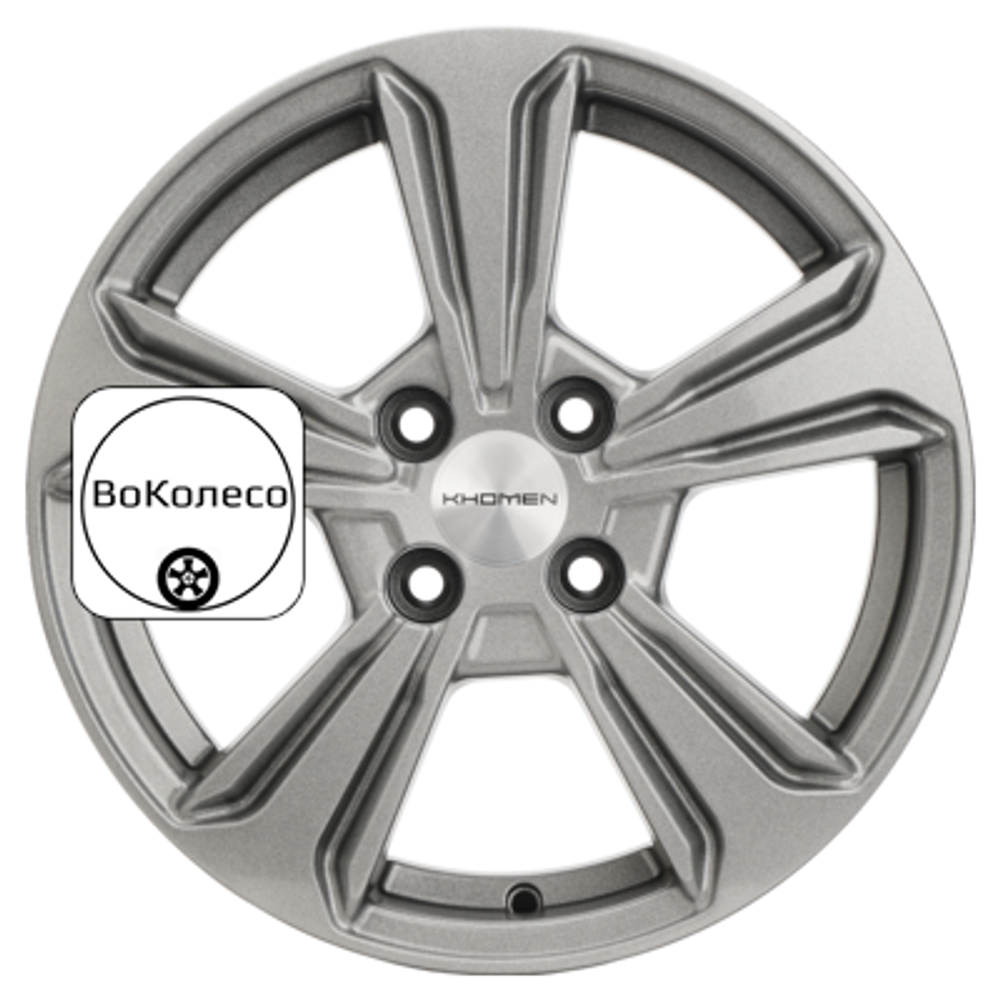 6x15/4x100 ET45 D54,1 KHW1502 (Solano) G-Silver Khomen Wheels