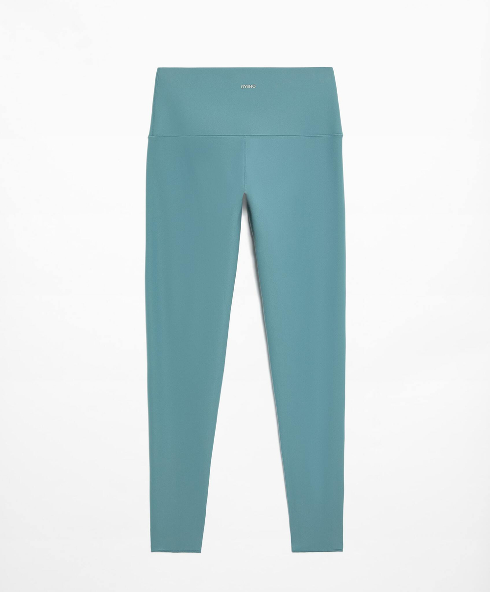 OYSHO Легинсы до щиколотки длиной 65 см с высокой посадкой Perfect-Adapt, линялый синий
