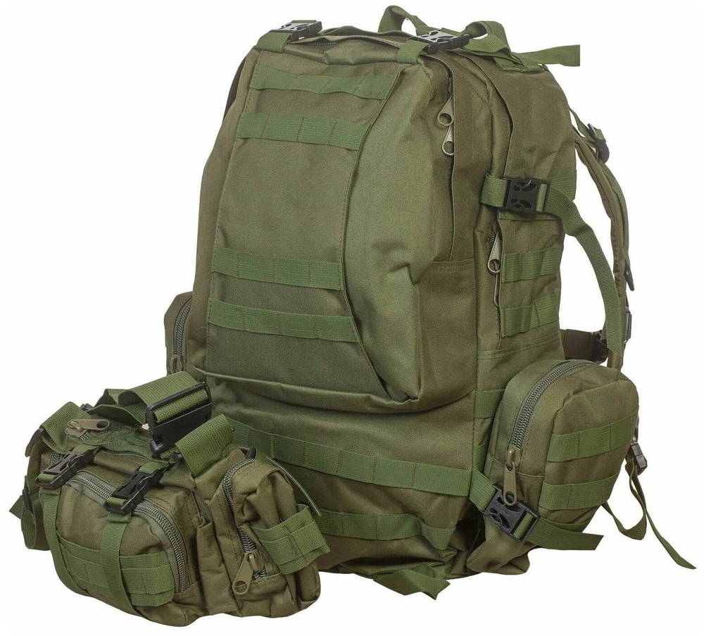 Тактический рюкзак с подсумками 40л / олива