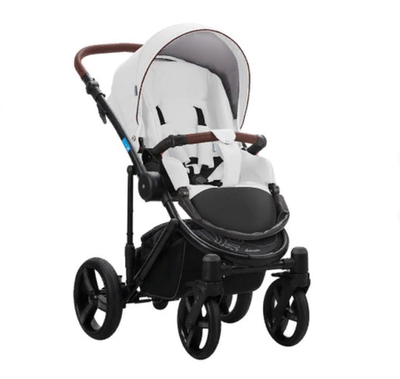 Коляска 2в1 Aroteam Bartolo Prima/Белая кожа