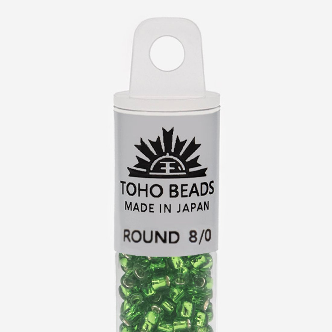 Японский бисер TOHO Round 8/0 (№27), с внутренним серебрением, прозрачный