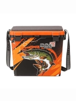 Ящик рыболовный зимний для хранения снастей PIKE оранжевый